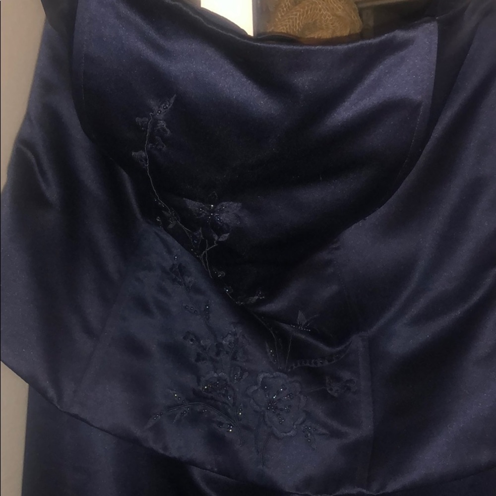 Strapless Navy Dress nbw